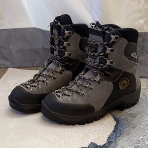 La Sportiva Gray and Black Lace Up Boots